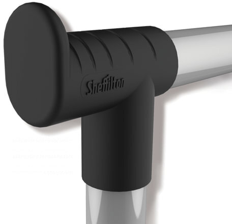 Вешалка для плечиков SHT-WR4150, 1615х860х440 мм, пластик/металл, черная/хром