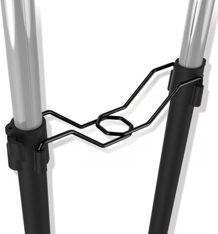 Вешалка для плечиков SHT-WR4150, 1615х860х440 мм, пластик/металл, черная/хром