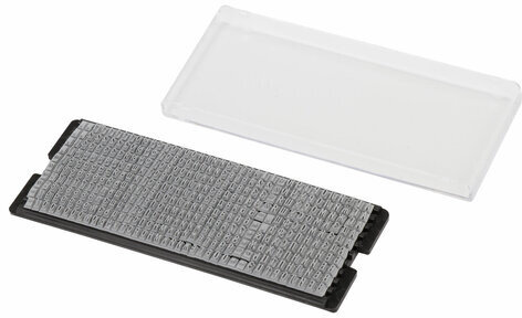 Касса русских букв и цифр универсальная, для самонаборных печатей и штампов GRM, 390 символов, шрифт 3,1 мм и 2,8 мм, 106008000