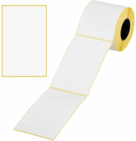 Этикетка ТермоЭко (75х120 мм), 300 этикеток в ролике, светостойкость до 2 месяцев, 115617