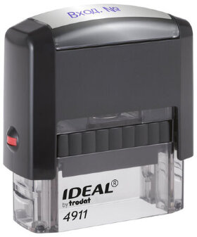 Штамп стандартный &quot;ВХОД №&quot;, оттиск 38 х 14 мм, синий, TRODAT IDEAL 4911 DB - 1.22, 161488