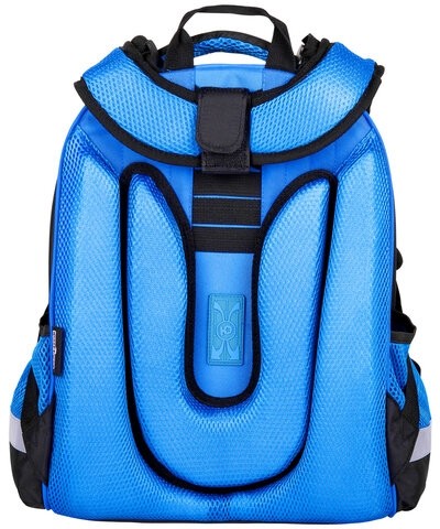 Ранец ЮНЛАНДИЯ EXTRA с дополнительным объемом, 2 отделения, "Soccer ball", 38х29х18 см, 270677