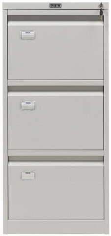 Шкаф картотечный ПРАКТИК "AFC-03", 1020х467х630 мм, 3 ящика, для 165 подвесных папок, формат папок Foolscap или A4 (БЕЗ ПАПОК)