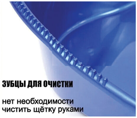 Совок со щеткой для уборки "ЛЕНИВКА XL" 24х22 см (зубчики для чистки щетины), щетка 16х8 см, рукоятки 80 см с еврорезьбой, LAIMA, 608212