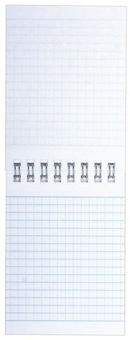 Блокнот МАЛЫЙ ФОРМАТ (75х105 мм) А7, 40 л., гребень, картон, клетка, BRAUBERG, "Креатив", 129854