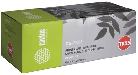Тонер-картридж CACTUS (CS-TK55) для KYOCERA FS-1920/1920D/1920DN/1920DTN, ресурс 15000 стр.