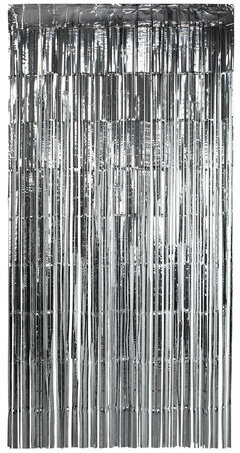 Дождик-занавес для праздника и фотозоны, длина 2 м, ширина 1 м, серебристый, ЗОЛОТАЯ СКАЗКА, 592049