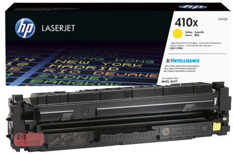 Картридж лазерный HP (CF412X) LaserJet Pro M477/M452, №410X, желтый, оригинальный, 5000 страниц