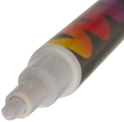 Маркер меловой "POP-ART" БЕЛЫЙ, 3,5 мм, стираемый, для гладких поверхностей, BRAUBERG, 151519