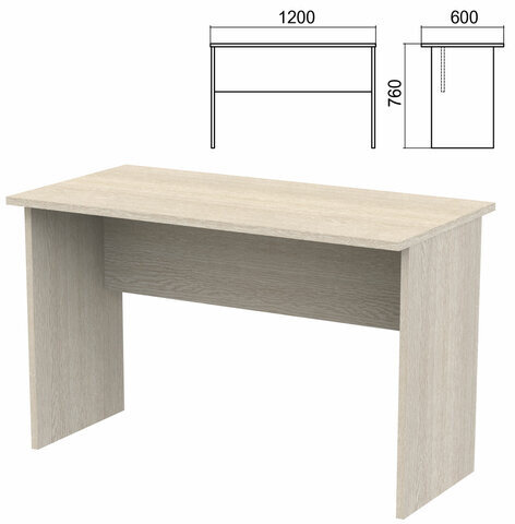 Стол письменный "Арго", 1200х600х760 мм, ясень шимо