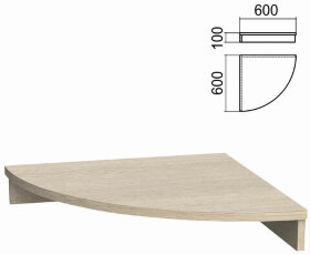Подставка под монитор "Арго", 600х600х100 мм, ясень шимо