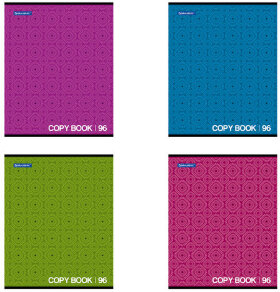 Тетрадь А5, 96 л., BRAUBERG, клетка, обложка картон, МОНОХРОМ 2, 402055