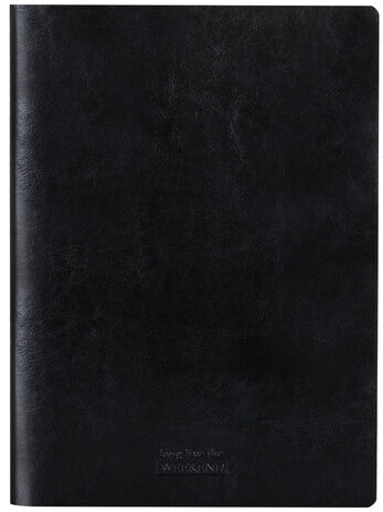 Тетрадь 60 л. в линию обложка гладкий кожзам, сшивка, B5 (179х250мм), ЧЕРНЫЙ, BRAUBERG VIVA, 403903