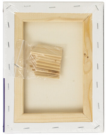 Холст на подрамнике BRAUBERG ART CLASSIC, 18х24см, грунтованный, 100% хлопок, крупное зерно, 190643