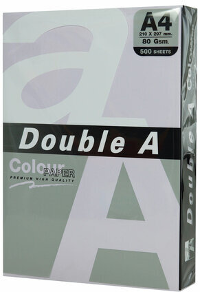 Бумага цветная DOUBLE A, А4, 80 г/м2, 500 л., пастель, фиолетовая