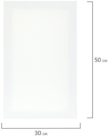 Холст на подрамнике BRAUBERG ART CLASSIC, 30х50 см, 420 г/м2, 45% хлопок 55% лен, среднее зерно, 191657