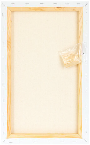 Холст на подрамнике BRAUBERG ART CLASSIC, 30х50 см, 420 г/м2, 45% хлопок 55% лен, среднее зерно, 191657