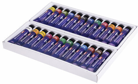 Акварель художественная в тубах НАБОР 24 цвета по 12 мл, BRAUBERG ART CLASSIC, 191765