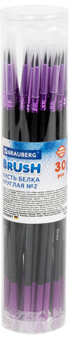 Кисть белка, круглая № 2, BRAUBERG PREMIUM, 200971