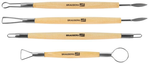 Набор инструментов для лепки и моделирования, 30 шт. в скрутке, BRAUBERG ART CLASSIC, 271176