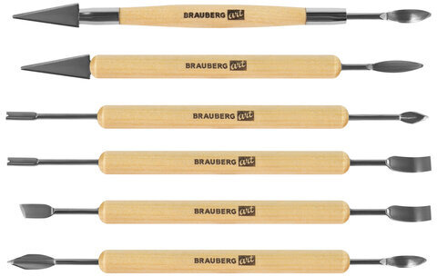 Набор инструментов для лепки и моделирования, 30 шт. в скрутке, BRAUBERG ART CLASSIC, 271176