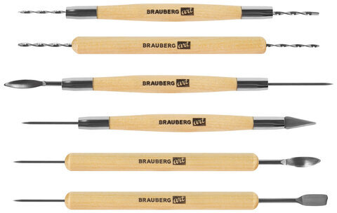 Набор инструментов для лепки и моделирования, 30 шт. в скрутке, BRAUBERG ART CLASSIC, 271176