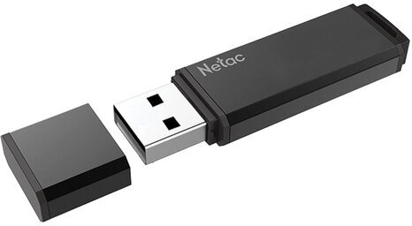 Флеш-диск 16GB NETAC U351, USB 3.0, черный, NT03U351N-016G-30BK