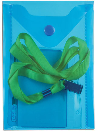 Папка-конверт с кнопкой МАЛОГО ФОРМАТА (105х148 мм), А6, синяя, 0,18 мм, BRAUBERG, 227317