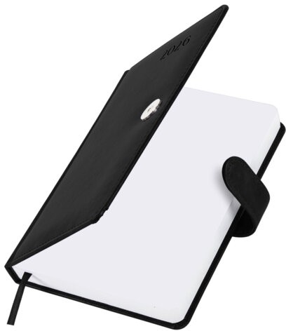 Ежедневник датированный 2026 А5 138x213 мм, BRAUBERG "Legend", под кожу, застежка, черный, 117070