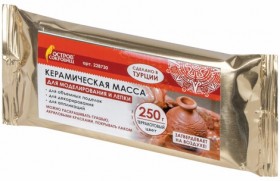 Масса керамическая для лепки ОСТРОВ СОКРОВИЩ, 250 г, терракотовая, 228730