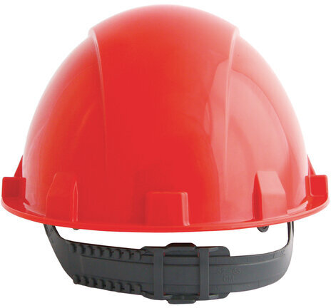 Каска защитная РОСОМЗ СОМЗ-55 Визион, ленточная регулировка, текстильное оголовье, КРАСНАЯ, 78216