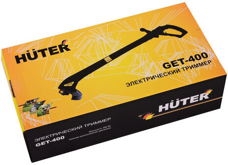 Триммер электрический HUTER GET-400, 350 Вт, 10000 об/мин, ширина скашивания 24 см, 70/1/4