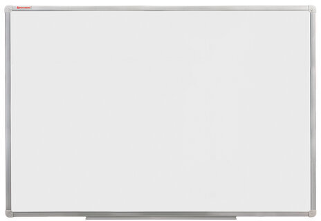 Доска магнитно-маркерная 90х120 см, алюминиевая рамка, ГАРАНТИЯ 10 ЛЕТ, РОССИЯ, BRAUBERG Стандарт, 235522