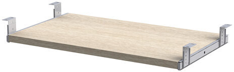 Полка для клавиатуры "Арго", 590х350 мм, ясень шимо (КОМПЛЕКТ)