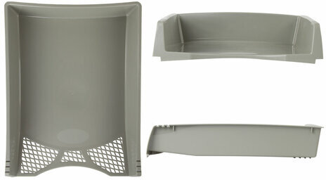 Лоток горизонтальный для бумаг STAFF "Profit", A4 (330х260х60 мм), полипропилен, серый, 237270