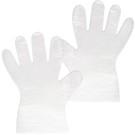 Перчатки полиэтиленовые одноразовые, 50 пар (100 шт.), размер M (средний), 12 микрон, LAIMA, 605024