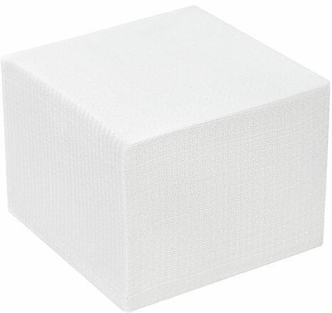 Салфетки бумажные 2-х слойные, 33x33 см, 200 штук в упаковке, 1/4 сложения, LAIMA, белые, 115402