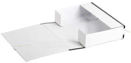 Короб архивный А4 (240х320 мм), 70 мм, 2 завязки, переплетный картон/бумвинил, до 600 л, 121011