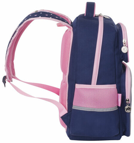 Рюкзак ЮНЛАНДИЯ COMPLETE с пеналом в комплекте, эрго-спинка, "Pink bow", 42х29х14 см, 229972