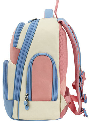 Рюкзак BRAUBERG CLASSIC, легкий каркас, премиум материал, "Tender", бежевый, 37х32х21 см, 272090