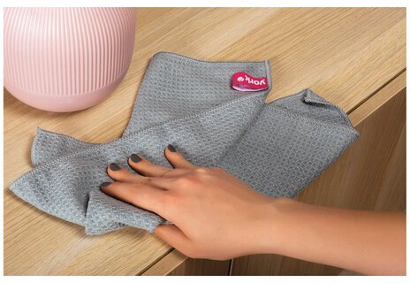 Салфетка из микрофибры, 40х50 см, магнит для крепления, СУПЕР ПЛОТНАЯ, 300 г/м2, Magnetic, YORK, 26260