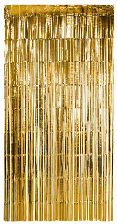 Дождик-занавес для праздника и фотозоны, длина 2 м, ширина 1 м, золотистый, ЗОЛОТАЯ СКАЗКА, 592050