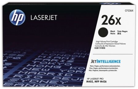 Картридж лазерный HP (CF226X) LaserJet Pro M402d/n/dn/dw/426dw/fdw/fdn, №26X, оригинальный, увеличенный ресурс 9000 страниц