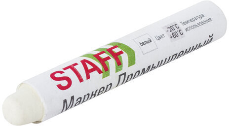 Маркер для шин и резины STAFF ПМ-100/Ш твердый, БЕЛЫЙ, 150818