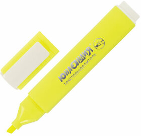 Текстовыделитель ЮНЛАНДИЯ &quot;COLORSTAR&quot;, ЖЕЛТЫЙ, линия 1-4 мм, 151700