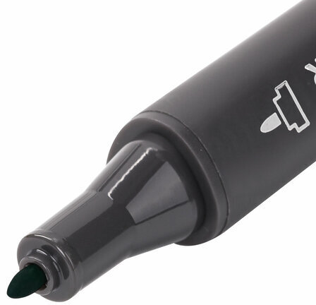 Маркер для скетчинга двусторонний 1 мм - 6 мм BRAUBERG ART CLASSIC, ТЕМНО-ОЛИВКОВЫЙ (G434), 151804