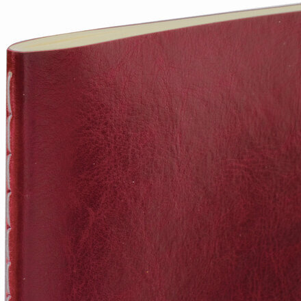 Тетрадь 60 л. в линию обложка гладкий кожзам, сшивка, B5 (179х250мм), БОРДОВЫЙ, BRAUBERG VIVA, 403904