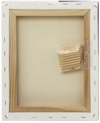 Холст на подрамнике BRAUBERG ART CLASSIC, 24х30см, грунтованный, 100% хлопок, крупное зерно, 190644