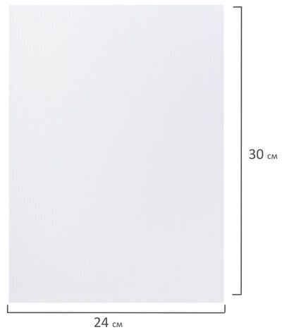 Холст на подрамнике BRAUBERG ART CLASSIC, 24х30см, грунтованный, 100% хлопок, крупное зерно, 190644