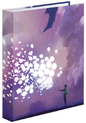 Тетрадь на кольцах А5 165х215 мм, 160 л., твердый картон, клетка, BRAUBERG, &quot;Мечты&quot;, 404092